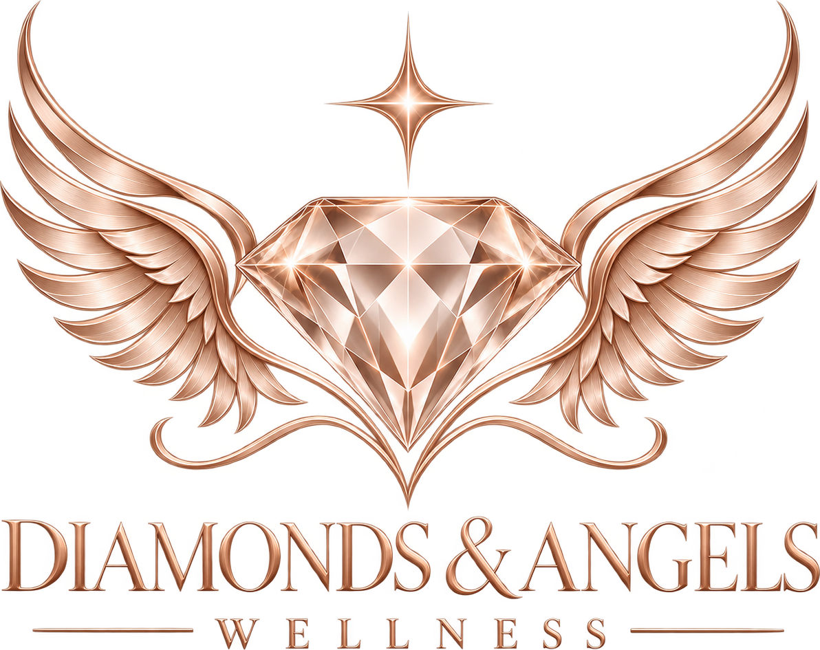 Diamonds & Angels winged diamond mark